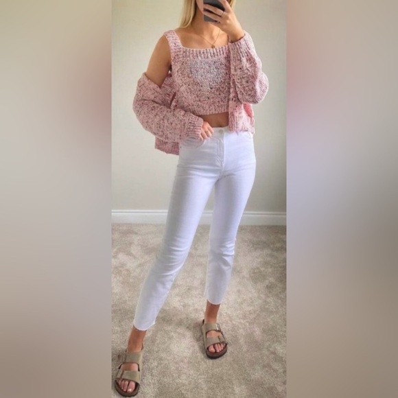 Zara Cropped Knit Sweater Tank Size Large - Picture 3 of 6